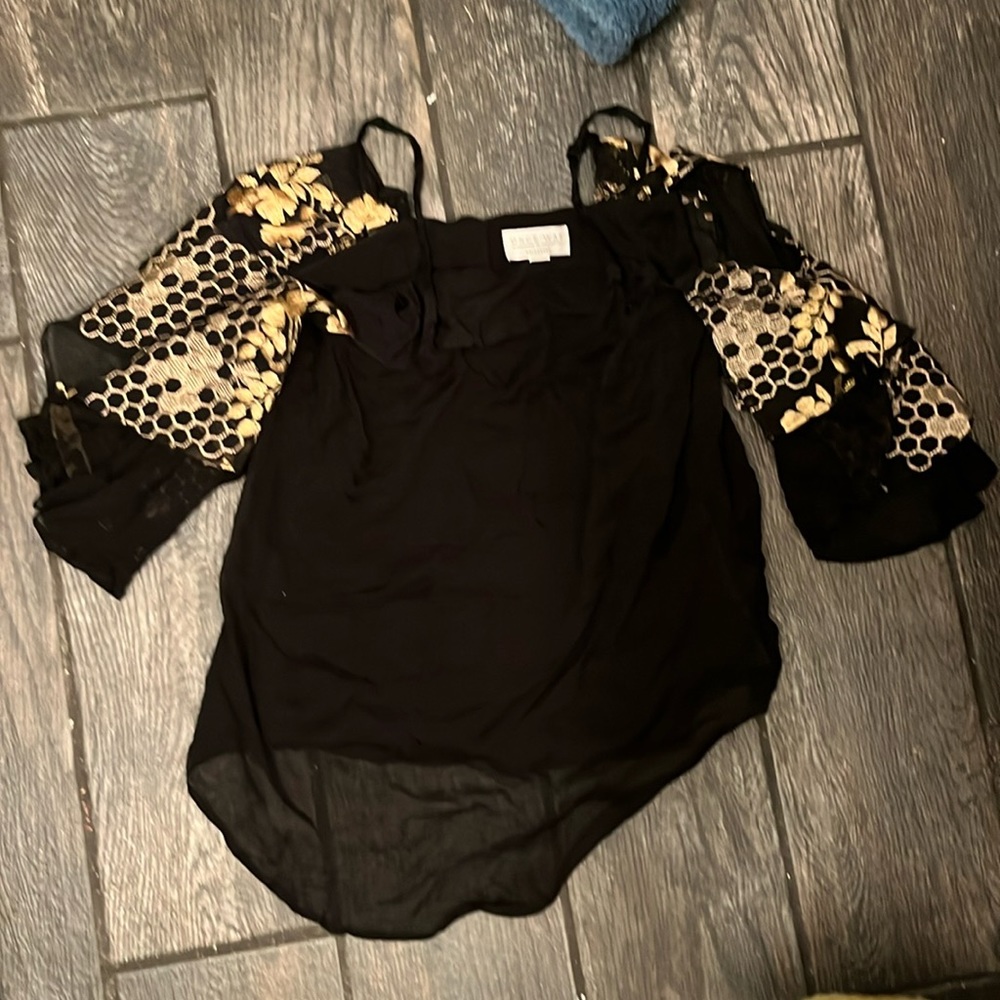 Once Was black top with gold accents